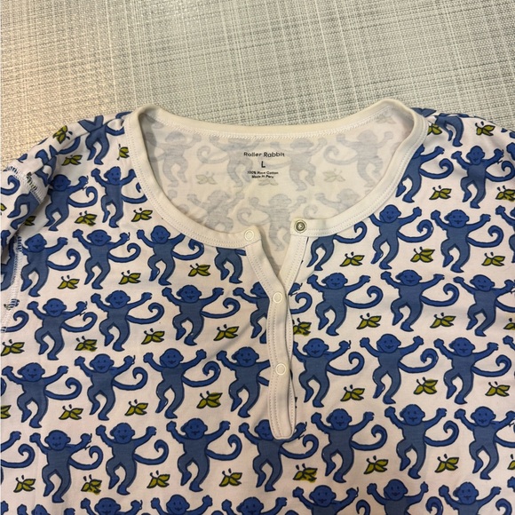 Roller Rabbit Monkey Pajamas - Picture 2 of 3